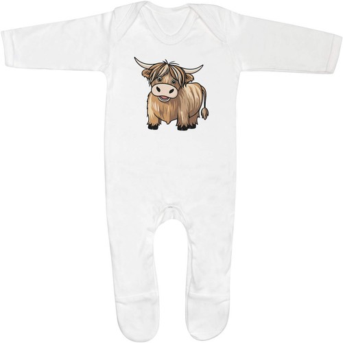 Happy highland cow baby - 'happy,