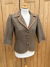 Ladies DUBARRY Pure Wool CHECK Tweed COUNTRY Jacket UK 8/10 34/36'