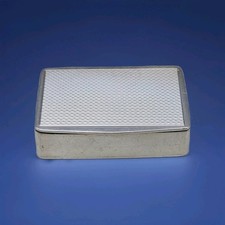 Solid Silver Engine Turned