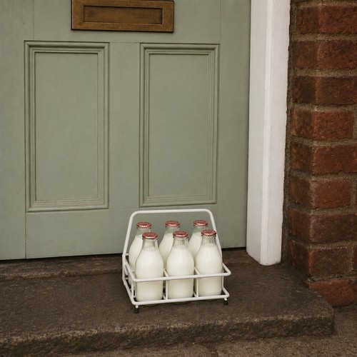 Vintage 70s milk bottle - 70s,
