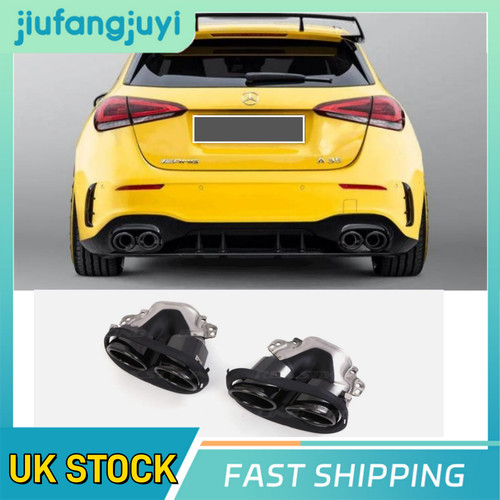 Gloss black quad exhaust - gloss,