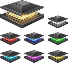 Solar Post Cap Deck Fence