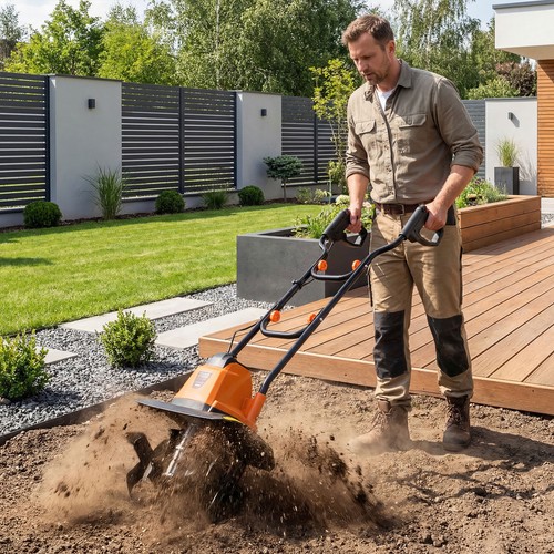 Foldable garden rototiller - foldable,