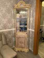 Betty Italian Onyx 1 Door Corner Vitrine/Display Unit Luxury Italian Furniture