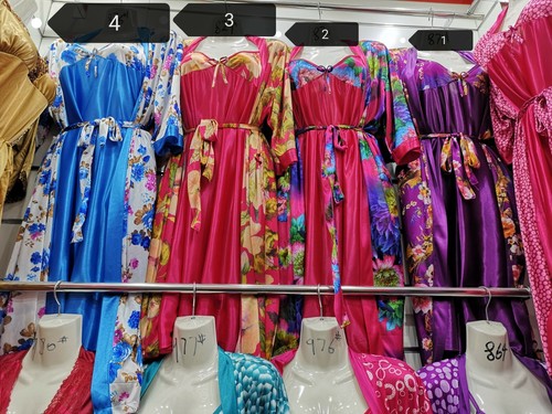 Silk satin kimono robe - satin,