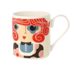 Orla Kiely Dee Dee Mug Red