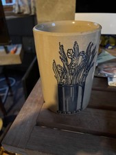 Pearsons of Chesterfield vintage Celary storage jar. Stoneware.