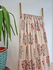 Indian Handmade Cotton kantha Quilt hand Block print King Size Bedspread Blanket