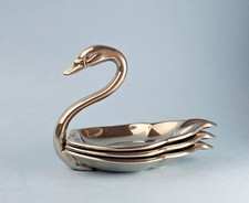Swan Chrome Plated Ashtrays -