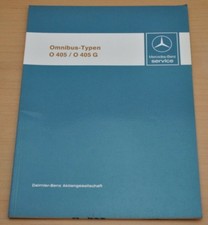 Mercedes Benz Omnibus O 405 405 G Motor Getriebe Heizung Werkstatthandbuch 1983