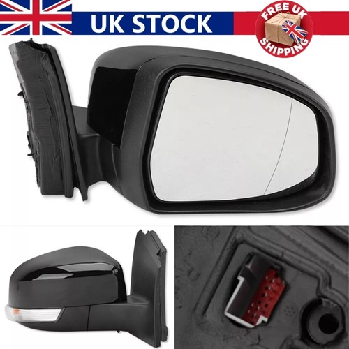 Right black door wing mirror - black,
