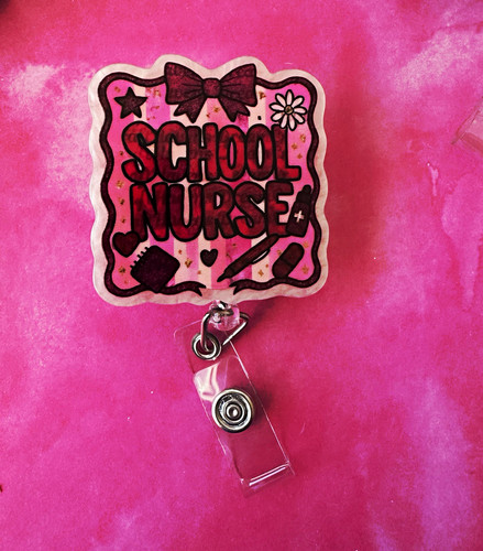 Pink retractable acrylic - pink,
