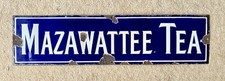 Mazawattee Tea Vintage Enamel