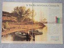1993 Magazine Advertisement Page Bayliner Capri Boats Lake Vintage Print Ad