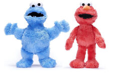 NEW OFFICIAL POSH PAWS 10" SESAME STREET ELMO AND COOKIE MONSTER SOFT TOYS