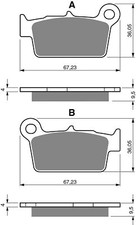 Goldfren Rear Brake Disc Pads K5 For Yamaha YZ 125 W 2007