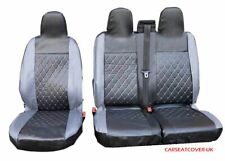 For TOYOTA HIACE Heavy Duty Luxury DORCHESTER Grey Leather Look Van Seat Covers