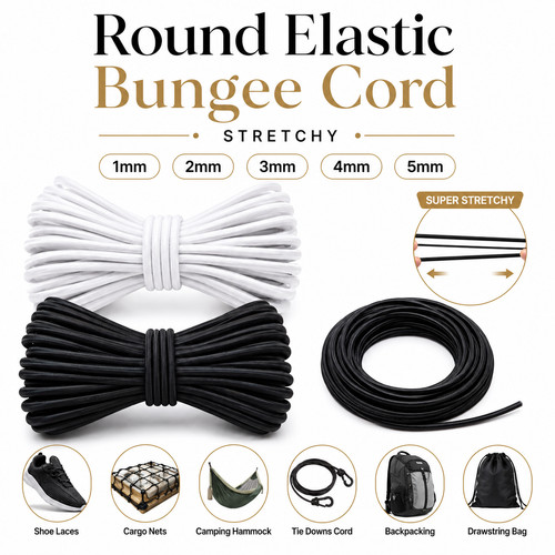 Round elastic cord - round,