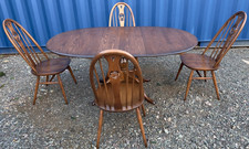 Ercol Chester Extending Dining Table and 4 Quaker Swan Chairs FREE DELIVERY 🚚🚚