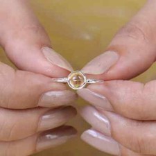 Citrine~ Solid 925 Sterling