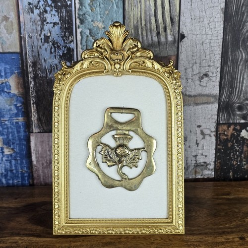 Vintage horse brass scottish - horse,