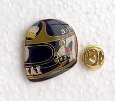 Barry Sheene Helmet Pin Badge, AVG, MCN, Ogri, IOM TT, Yamaha Suzuki Honda BMW