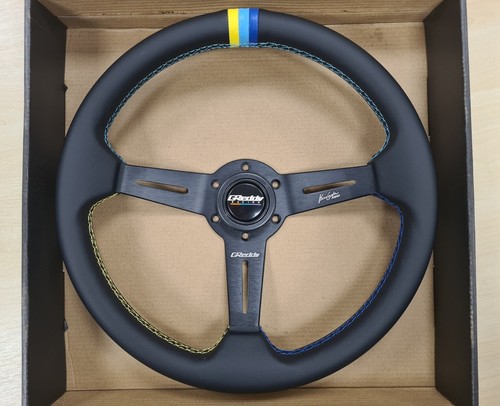 Greddy style steering wheel - wheel,