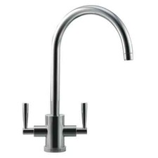 FRANKE OLYMPUS DUAL-LEVER MONO MIXER KITCHEN TAP SILK STEEL(A)
