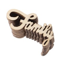  15 Pcs Wood Lettering for A Family Decorative Letters Shelf Wedding Decorations