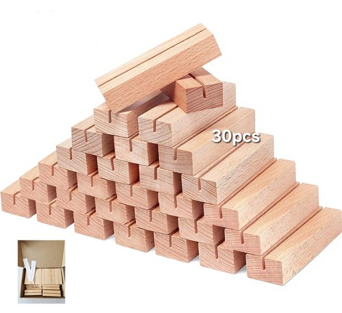 Pcs natural wood - place, card
