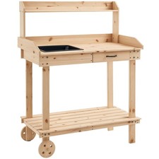 Outsunny Wood Potting Bench
