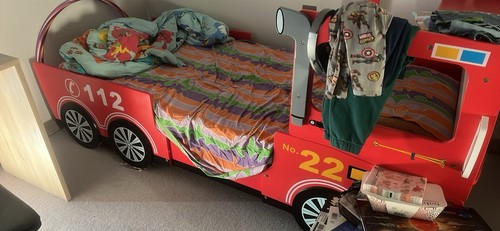 Fire engine bed frame - bed, kids