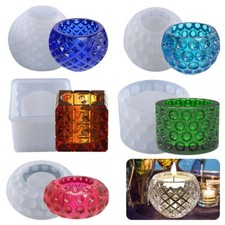 DIY Handmade Plant Flower Pot Silicone Mold Epoxy Resin Candle Holder Mould Tool