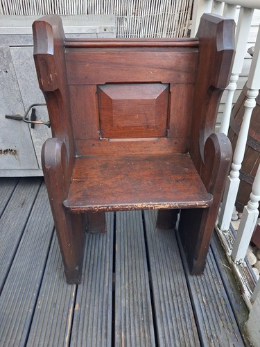 Antique monks church bench - antique,