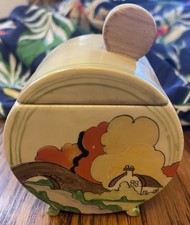 Clarice Cliff Preserve Pot -