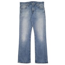 LEVIS 527 Jeans Slim Boot Cut Fit Blue Denim Trousers Mens W33 L32