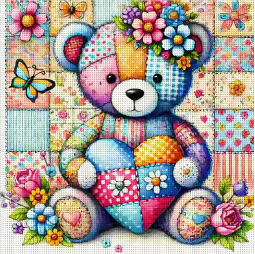 Printed cross stitch - printed, kit