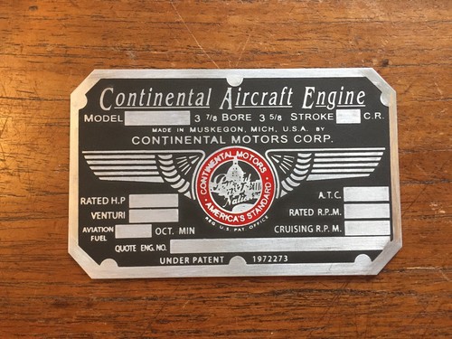 A65 continental motors engine - motors,
