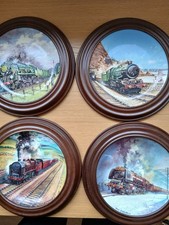 Davenport Bradex Set Of 4 Collectors Plates With Wooden Frames