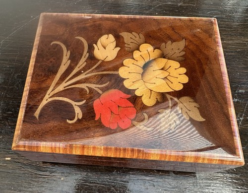 Vintage inlaid wood italian - vintage,
