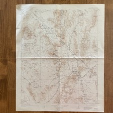 Topographical Map - Ivanpah California Nevada Quad - USGS 1941 - 16.5” x 20”