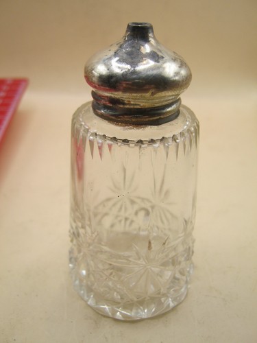 Antique sterling silver - &, cut