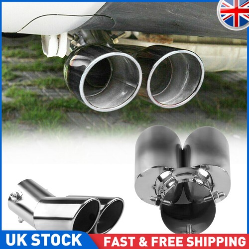 63mm car tailpipe dual - tailpipe, twin