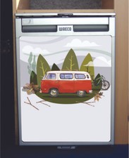 Waeco CRX50 Vinyl Fridge Sticker Wrap Print - Campervan Classic