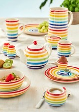 Hand Painted Stripe Ceramic