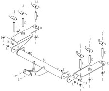 Towtrust Fixed Flange Towbar For Vauxhall/Opel Vectra Estate 2003 To 2009