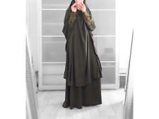 Ramadan Jilbab set 2 Piece with Skirt Abaya Khimar Niqab