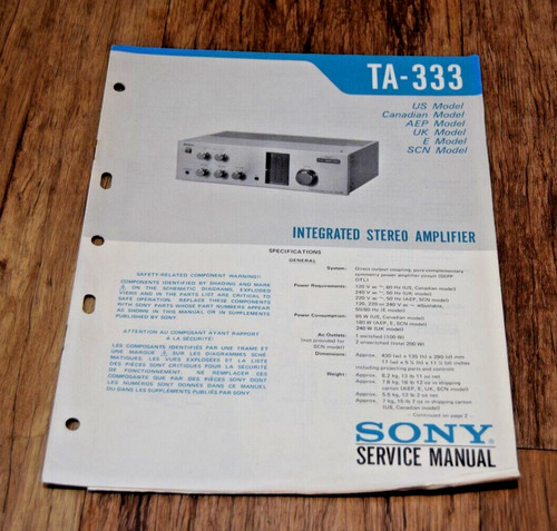 Sony 333 stereo - stereo, amplifier