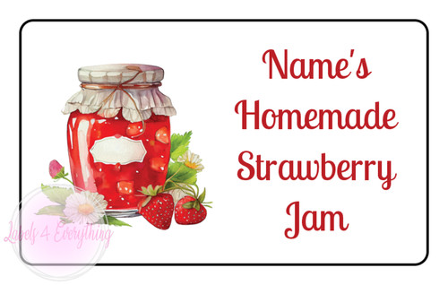 Personalised strawberry jam - strawberry,