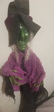 Halloween animated witch prop
